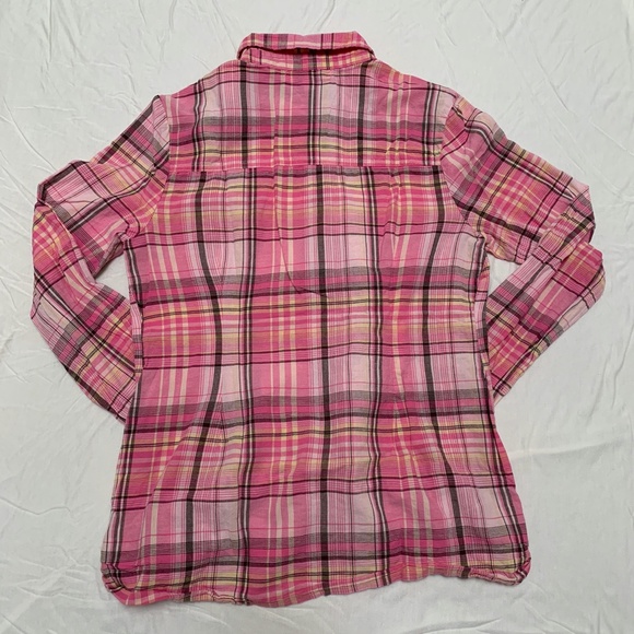 Lei Plaid Collared Button Down Girls/Juniors Sz L - Picture 6 of 6